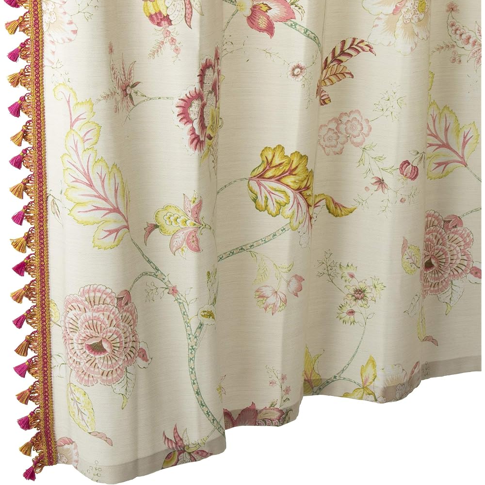 KAWASHIMA SELKON TEXTILES Fringe Curtain Beige 100x135cm 2 pieces