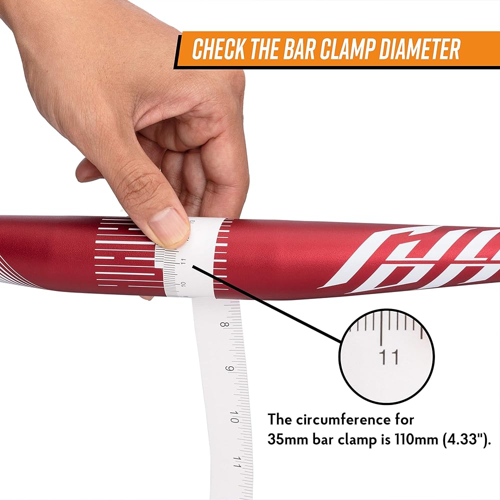 Funn Full On, MTB, bicycle handlebar, clamp diameter: φ35mm, width 785mm, durability, rigidity, flexibility, shock absorption, lightweight (7mm rise, orange)