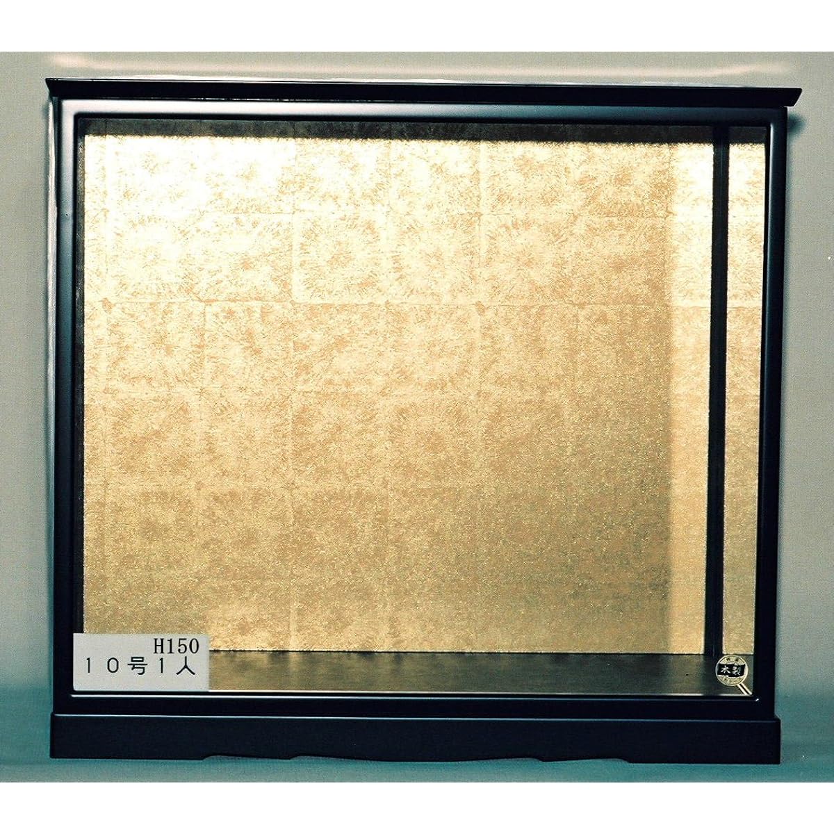 Glass case, doll case, size 10, 1 person, H150, with door, internal dimensions: width 44cm, depth 27cm, height 45.5cm