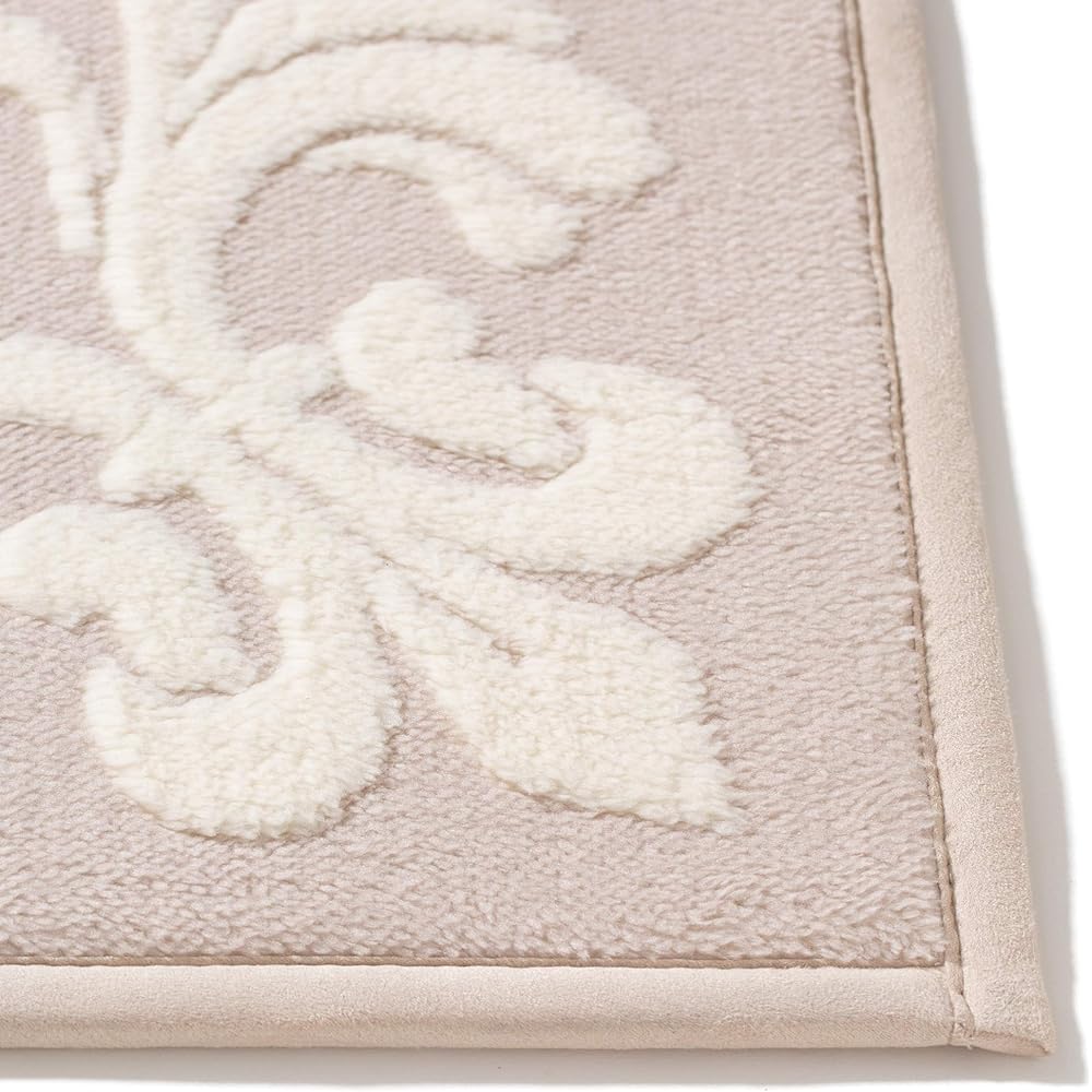 Francfranc Elfia Hot Carpet Rug M Ivory x Light Beige 190 x 140cm Carpet Underfloor Heating Machine Washable
