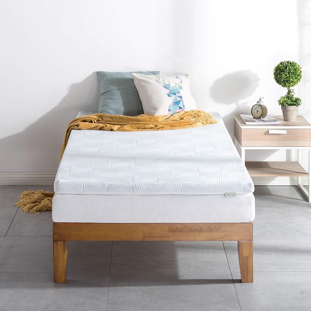 ZINUS Memory Foam Mattress Semi-double Thickness 5cm Green Tea Ingredients Antibacterial Odor Resistant Body Pressure Dispersion Memory Foam Soft Futon Mattress Pad Naturally Derived Ingredients Turning Support | Compressed Packaging Bed ZINUS | Genuine