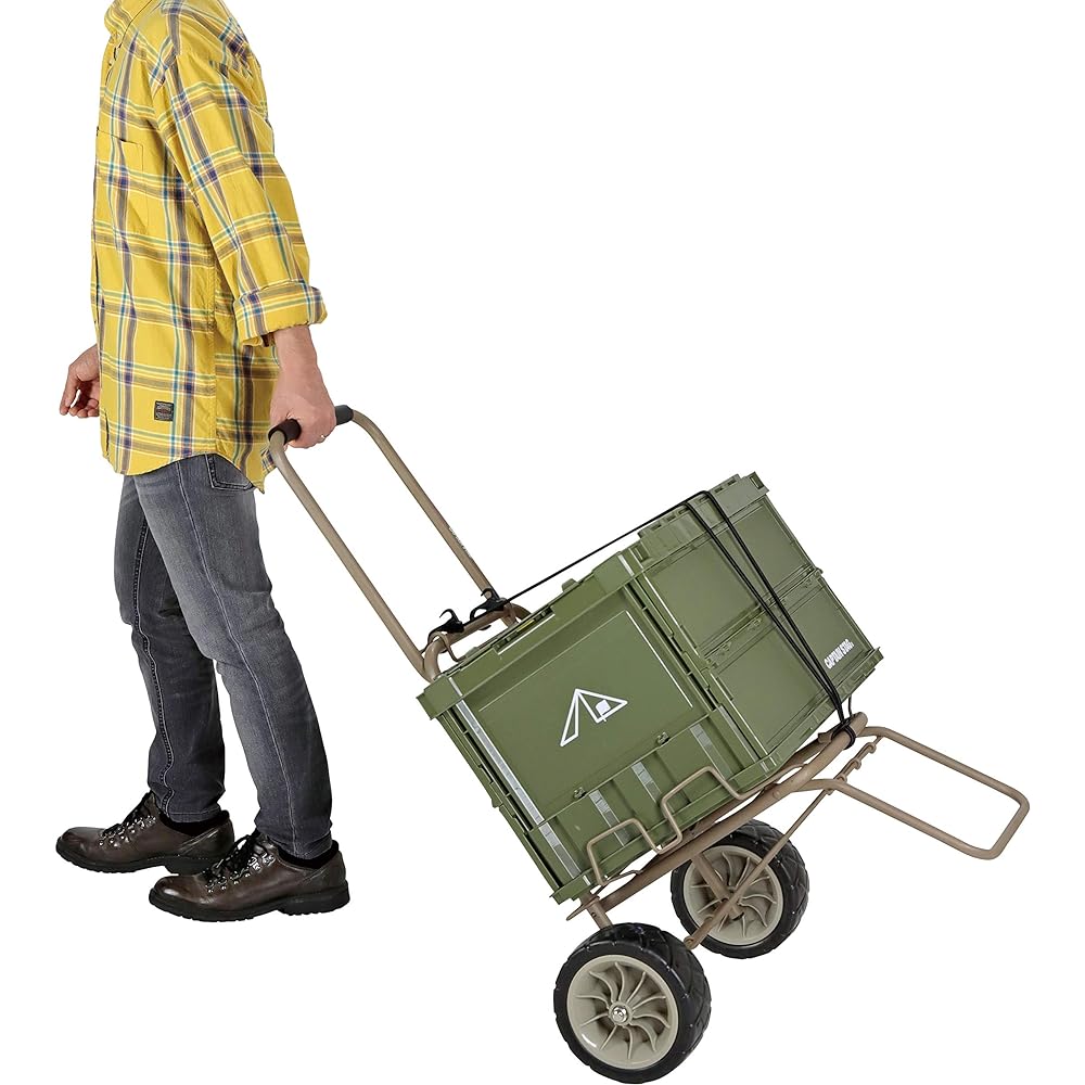 CAPTAIN STAG Outdoor Carry Cart Carry Wide Tire Toland Shopping Cart [UL-1008/UL-1048]