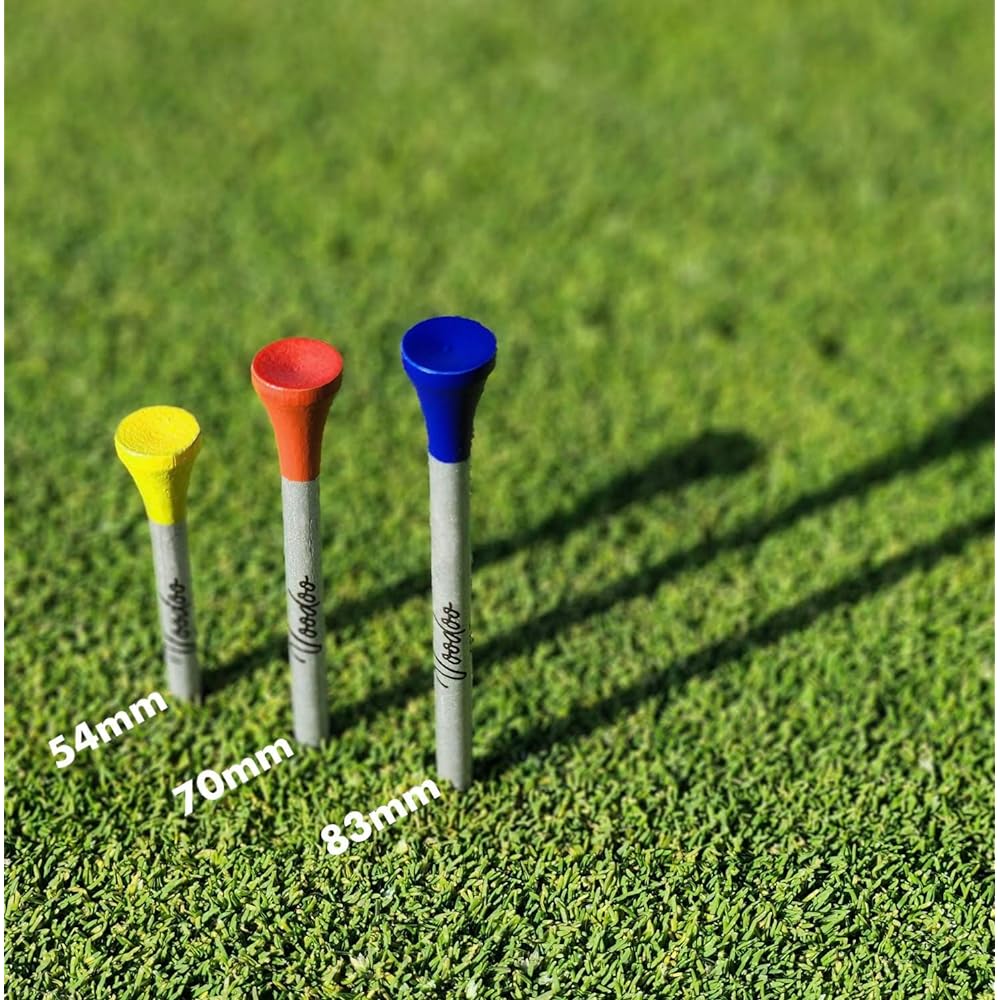 Voodoo Golf Golf Tees Set of 50 54mm 70mm 83mm Wood Tees Gift Bamboo