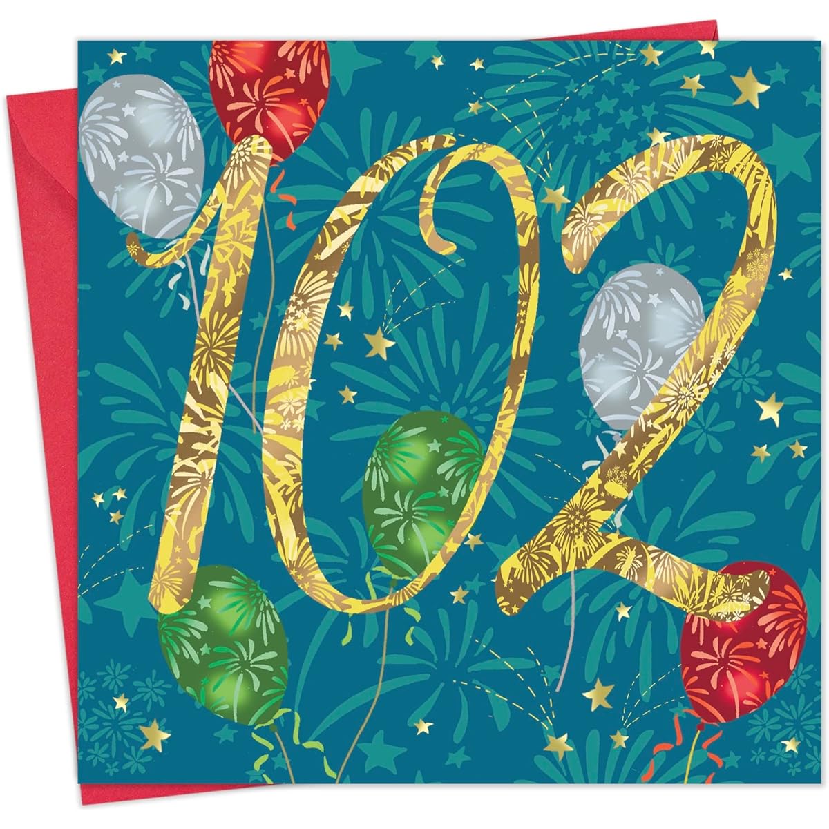 Twizler 102nd Birthday Card - 102nd Card - 102nd Birthday Card - Uni 102nd Birthday Card He She Women Men - Birthday Cards Mom Dad Grandpa South Brother Sister Friend
