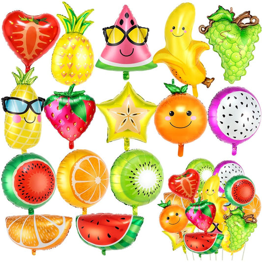 30 Fruit Balloons for Fruit Party Decorations, Fun and Colorful Decorations for Any Occasion