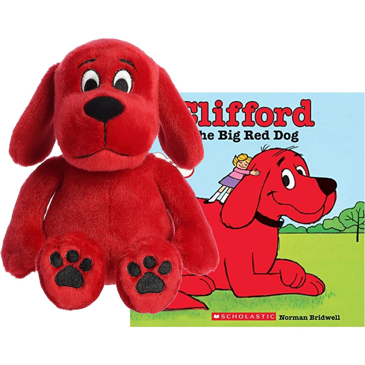 Clifford The Big Red Dog 11" Plush Paperback Picture Book Gift Set