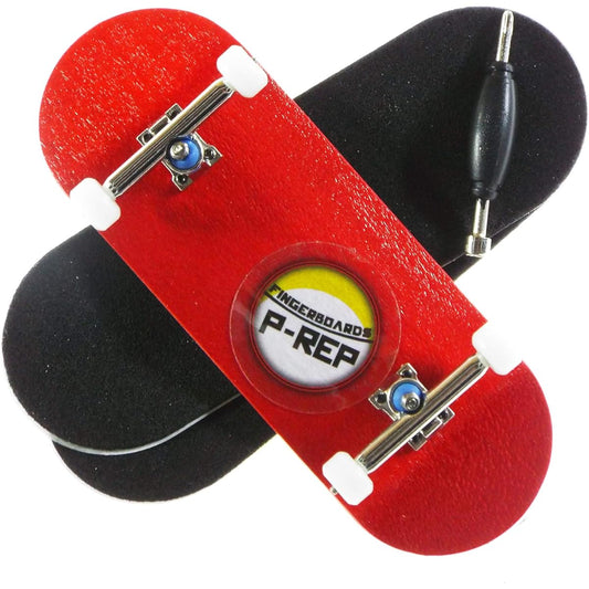 P-REP Red - Solid Performance Complete Wood Fingerboard (Chromite 34mm x 97mm)