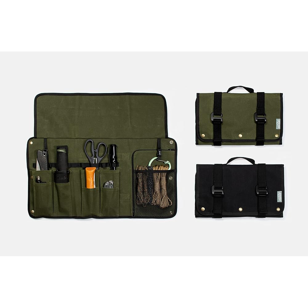 MAAGZ Multi-Tool Bag S [CD0009-1] Storage Case, Storage Bag, Bonfire Tools, Tools, Cooking Utensils, Canvas, Made in Japan (Khaki Drab)