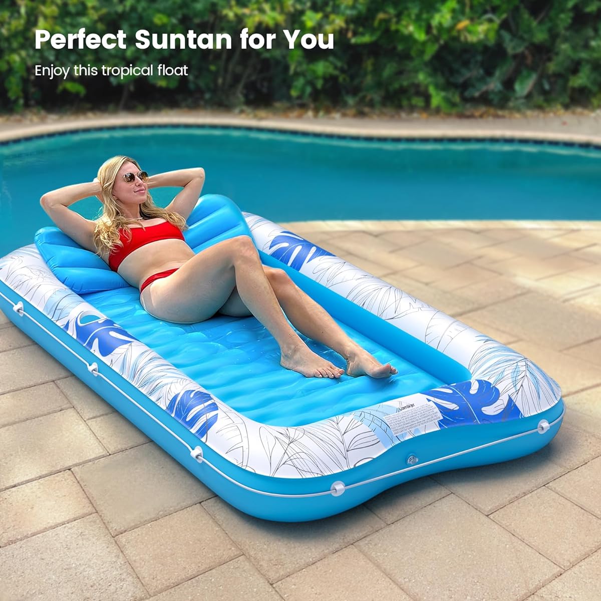 Lomiker Inflatable Tanning Pool Lounger Float (Large)