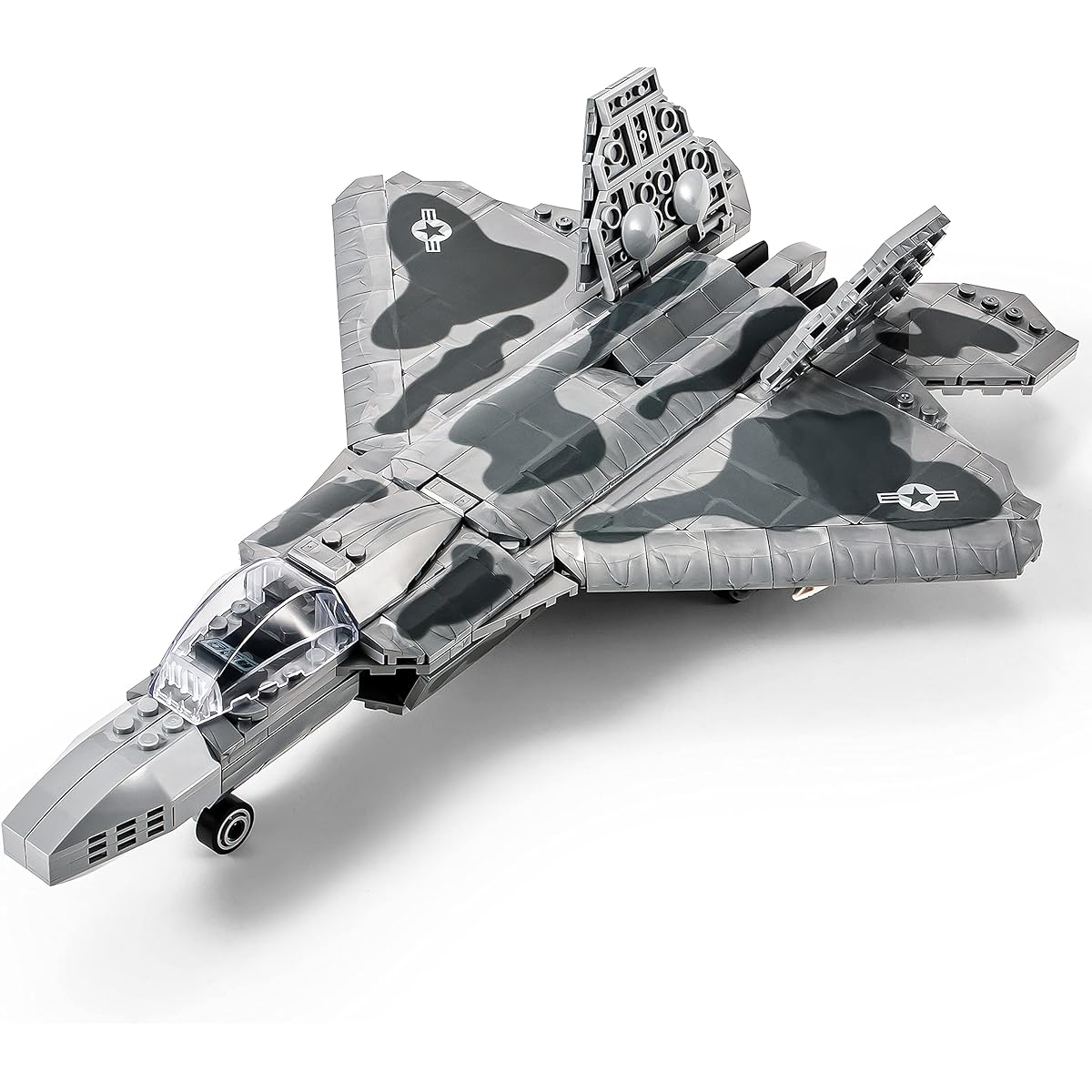 SEMKY Military Series F-22 Raptor Fighter Jet Air Force Building Blocks Set (626 Pieces) - Assembly and Military Toy Gifts for Kids and Adults