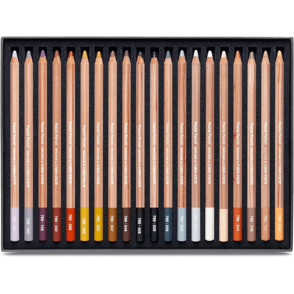 Caran d'Ache Pastel Pencil 40 Color Set 0788-340 Paper Box Regular Imported Product