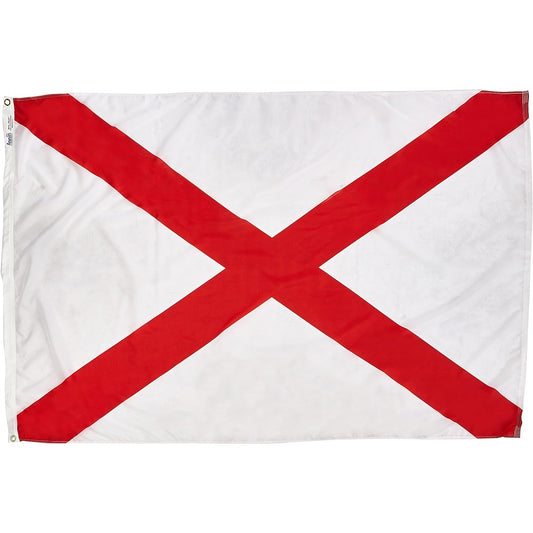 Annin Flagmakers 140070 4 ft. X 6 ft. Nyl-Glo Alabama Flag