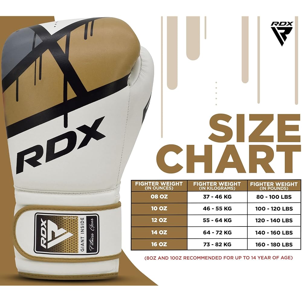 RDX Boxing Gloves for Training Muay Thai Mayanhide Leather Mitts Fighting Kickboxing Sparring EGO Gloves Punch Bag Focus Pad Thai Pad Grappling Dummy for Double End Ball Punch