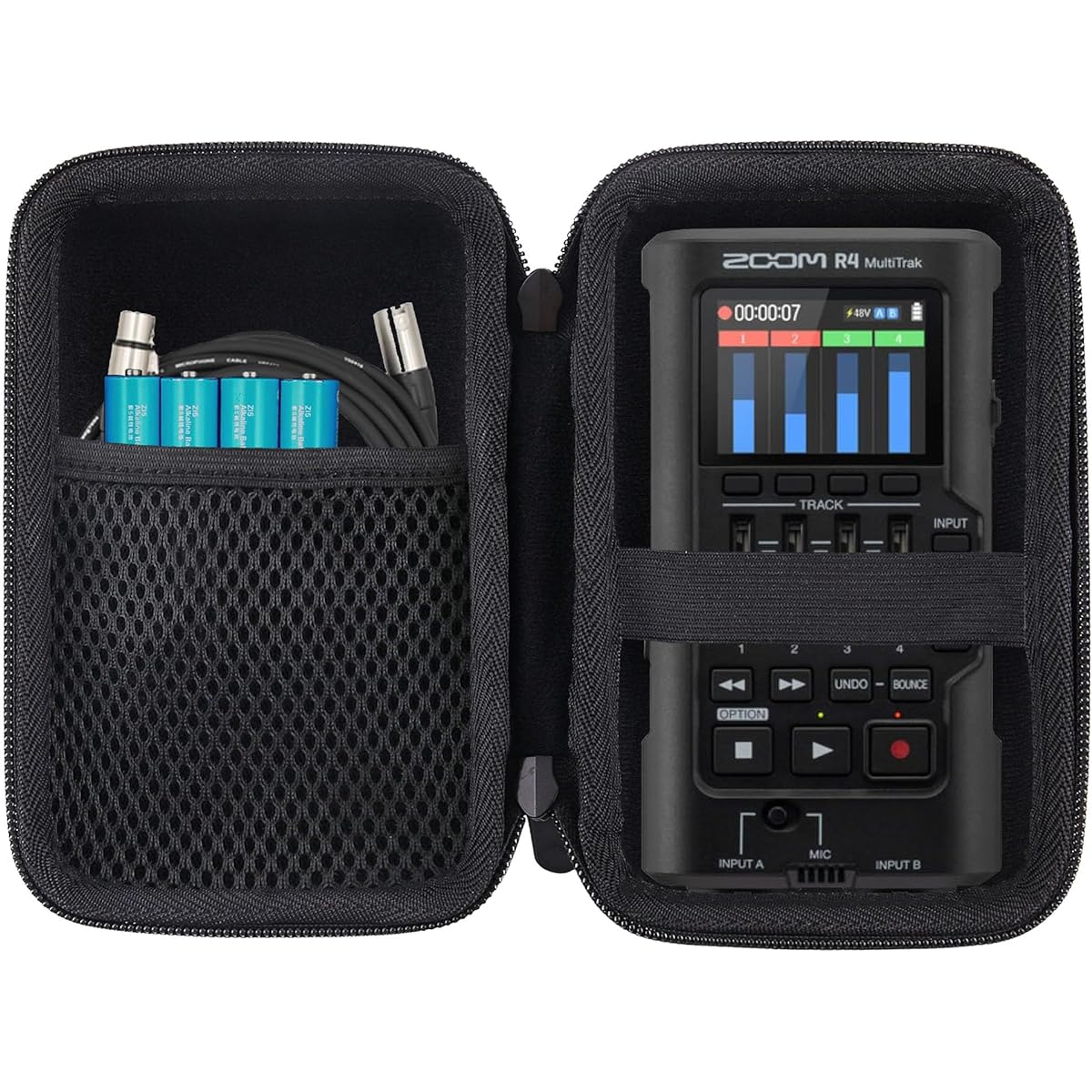 JINMEI Hard EVA Carrying Case Compatible with Zoom R4 MultiTrak 32 Bit Float Recorder Case