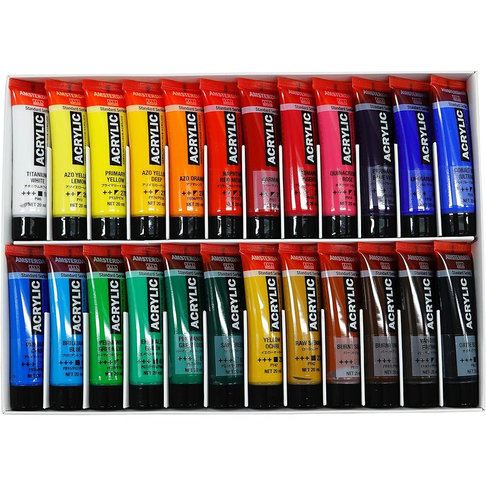 Talence Acrylic Paint Amsterdam Acrylic Color 24 Color Set AAC-24 20ml (No. 6)