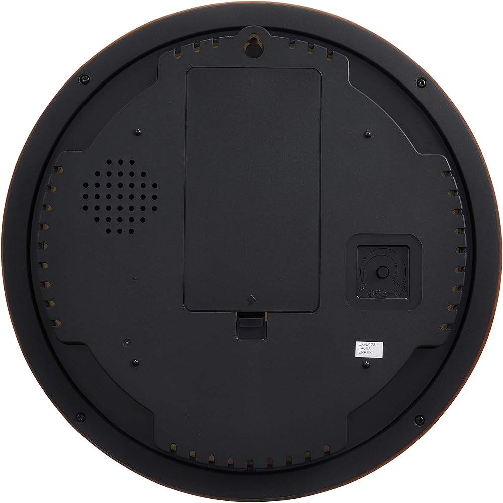 Empex Weather Meter Temperature and Hygrometer Super EX Melody Weather Station with Weather Forecast Function for Wall Mounting Made in Japan Brown EX-5478