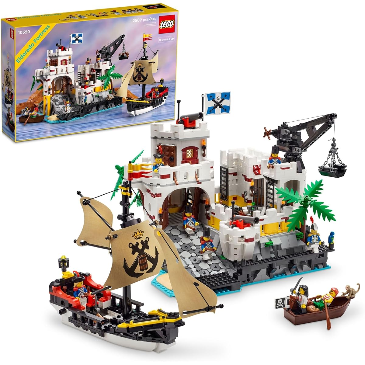 LEGO Icon El Dorado Fortress 10320 Building Kit for Adults - Nostalgic pirate-themed set - a gift for adults who love challenging projects (2,509 pieces)