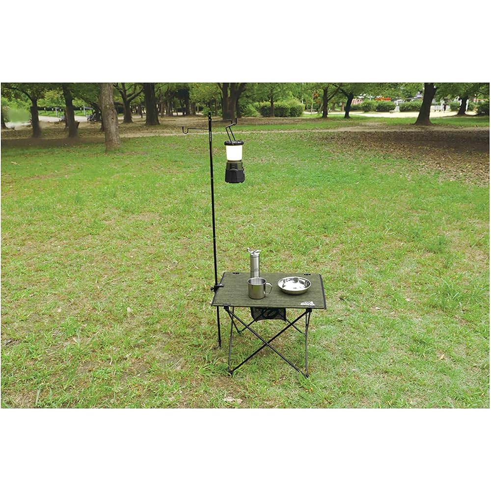 OUTDOOR MAN LANTERN STAND KOGR-005B │5 levels Height adjustable Load 1kg (2kg on both sides) Lantern stand Table stand High strength aluminum Compact Lightweight peg stand Drive-in type W hook