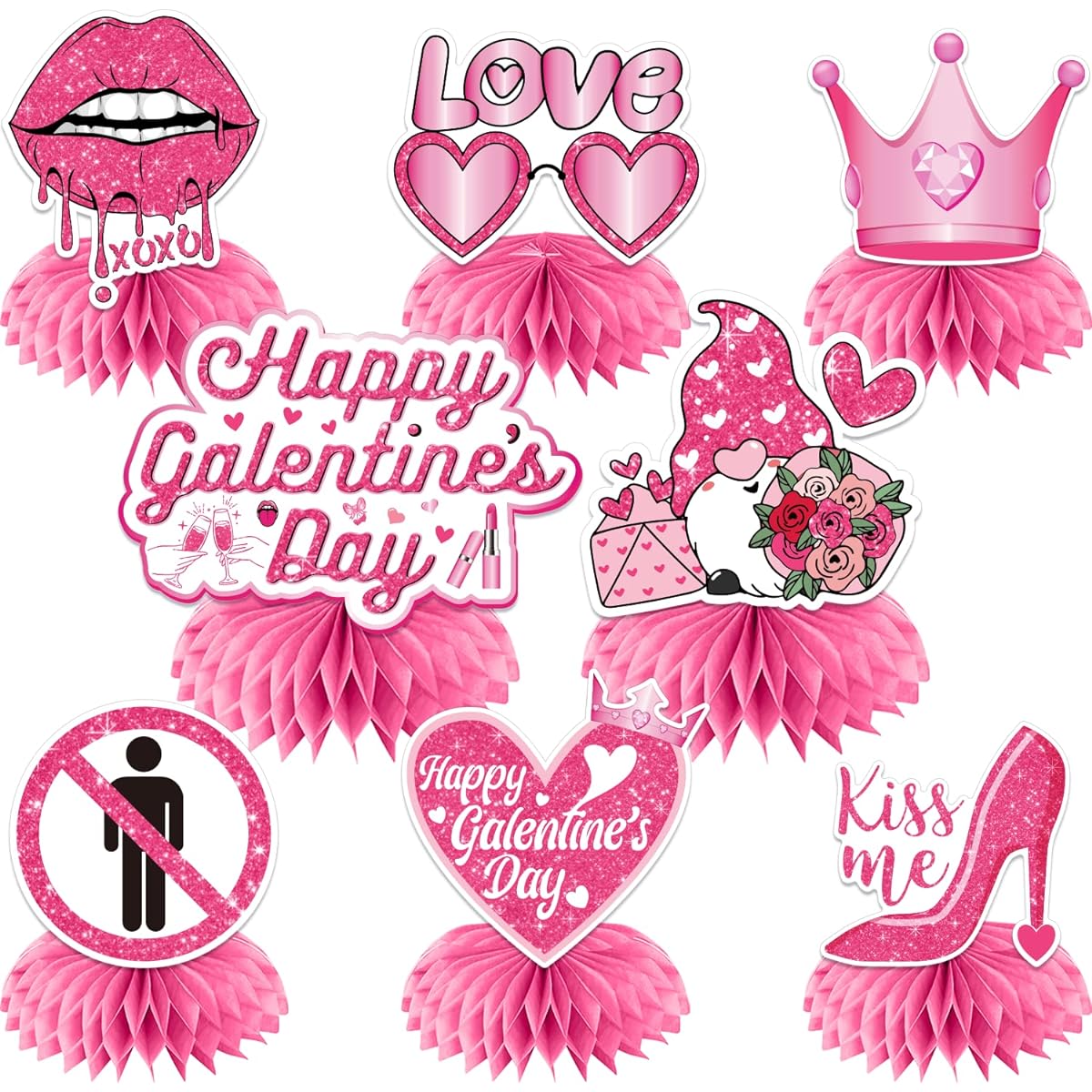 galentines day honeycomb centerpiece