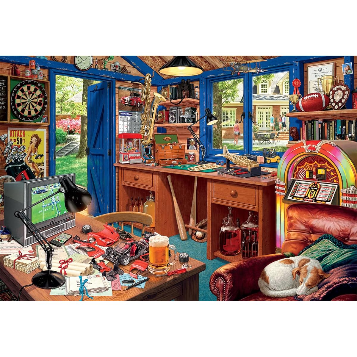 Buffalo Games - Hobby Spot - 2000 Piece Jigsaw Puzzle for Adults - Challenging Puzzle Perfect for Game Night - Completed Size 38.50 x 26.50