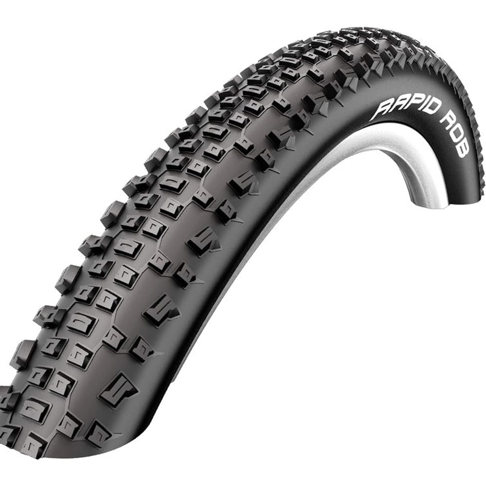 Schwalbe [Genuine] Rapid Rob 27.5 x 2.25 Wire Bead [MTB/All Terrain] 11101395 11101395 Black 27.5 x 2.25