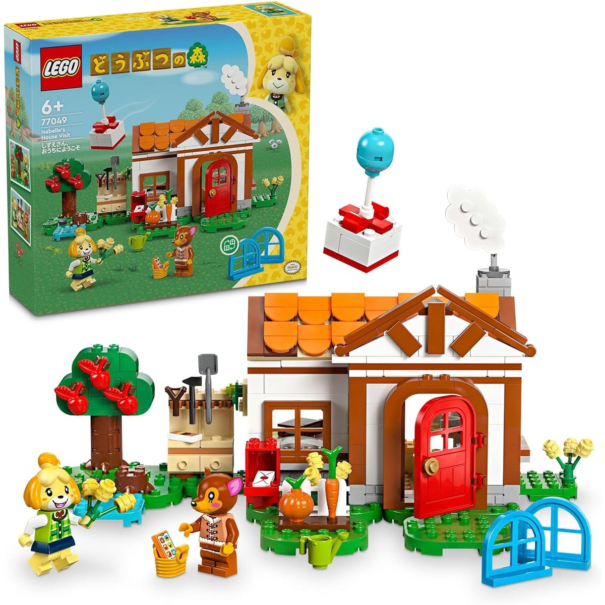 LEGO Animal Crossing Shizue Welcome Home Toy Toy Present Block Girls Boys Children 5 Years Old 6 Years Old 7 Years Old 8 Years Old Elementary School Student Shizue Doremi Animal Crossing Pretend Play House Home 77049
