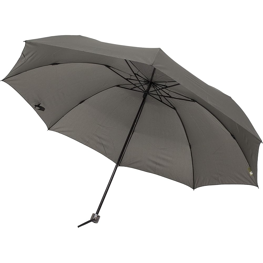 Komiya Shoten Ultra Light Carbon Folding Umbrella, Men's, Large, Light, Super Water Repellent, Teflon, Hand Open, 70cm