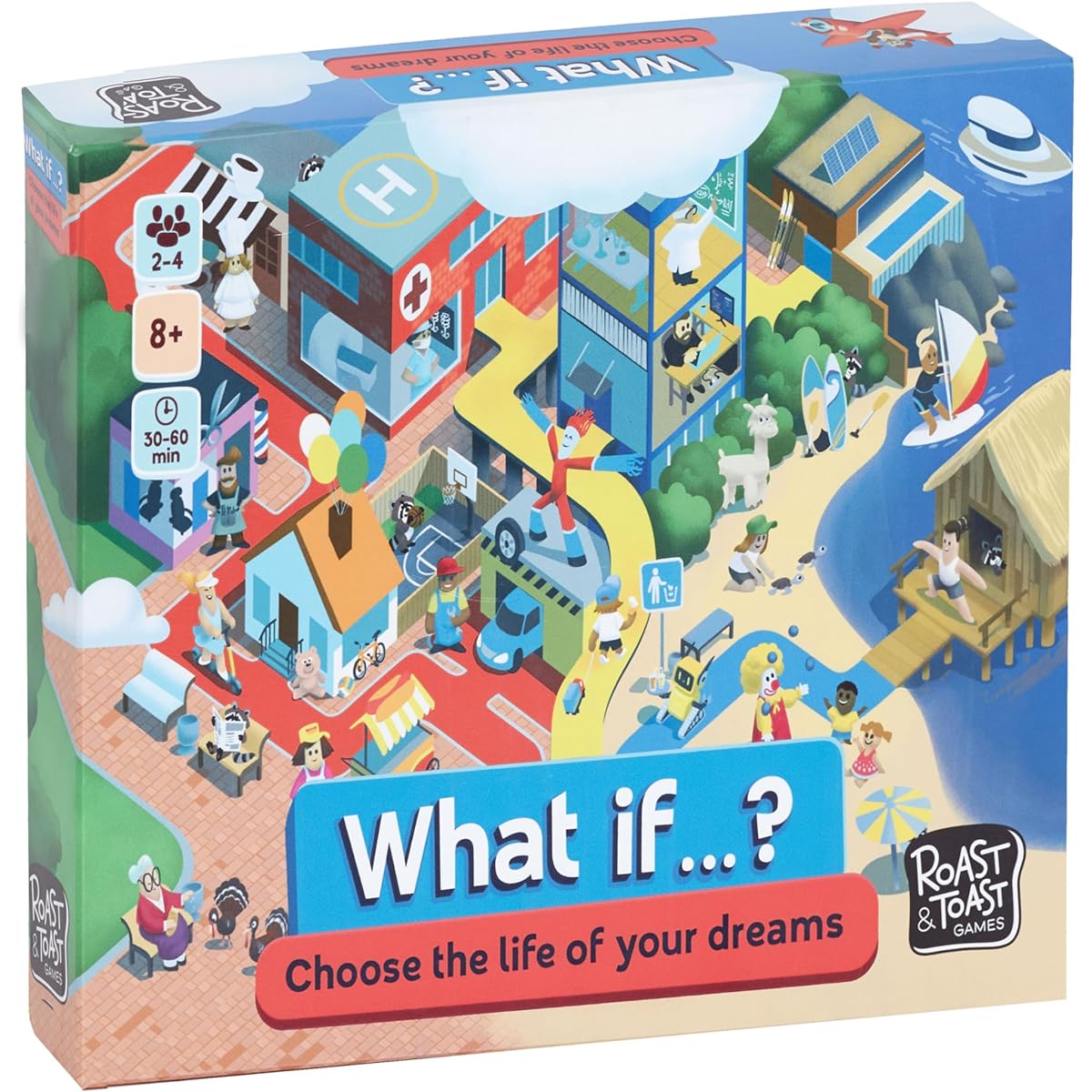 What if…? Choose The Life of Your Dreams | Family Board Game | Board Game for Kids and Parents | Adventure Board Game | Ages 8+ | 2-4 Players | Average Play Time 30-60 Minutes