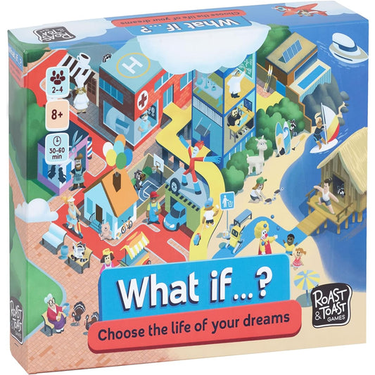 What if…? Choose The Life of Your Dreams | Family Board Game | Board Game for Kids and Parents | Adventure Board Game | Ages 8+ | 2-4 Players | Average Play Time 30-60 Minutes