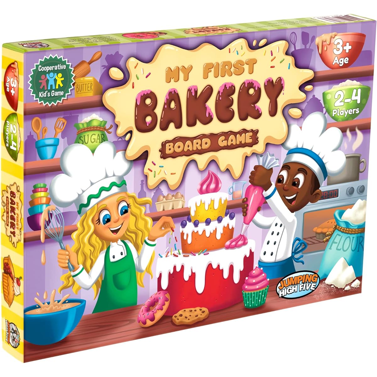 JH5 My First Bakery! Matching board game for kids ages 1-4. Ages 3+. A fun and colorful cooperative game.