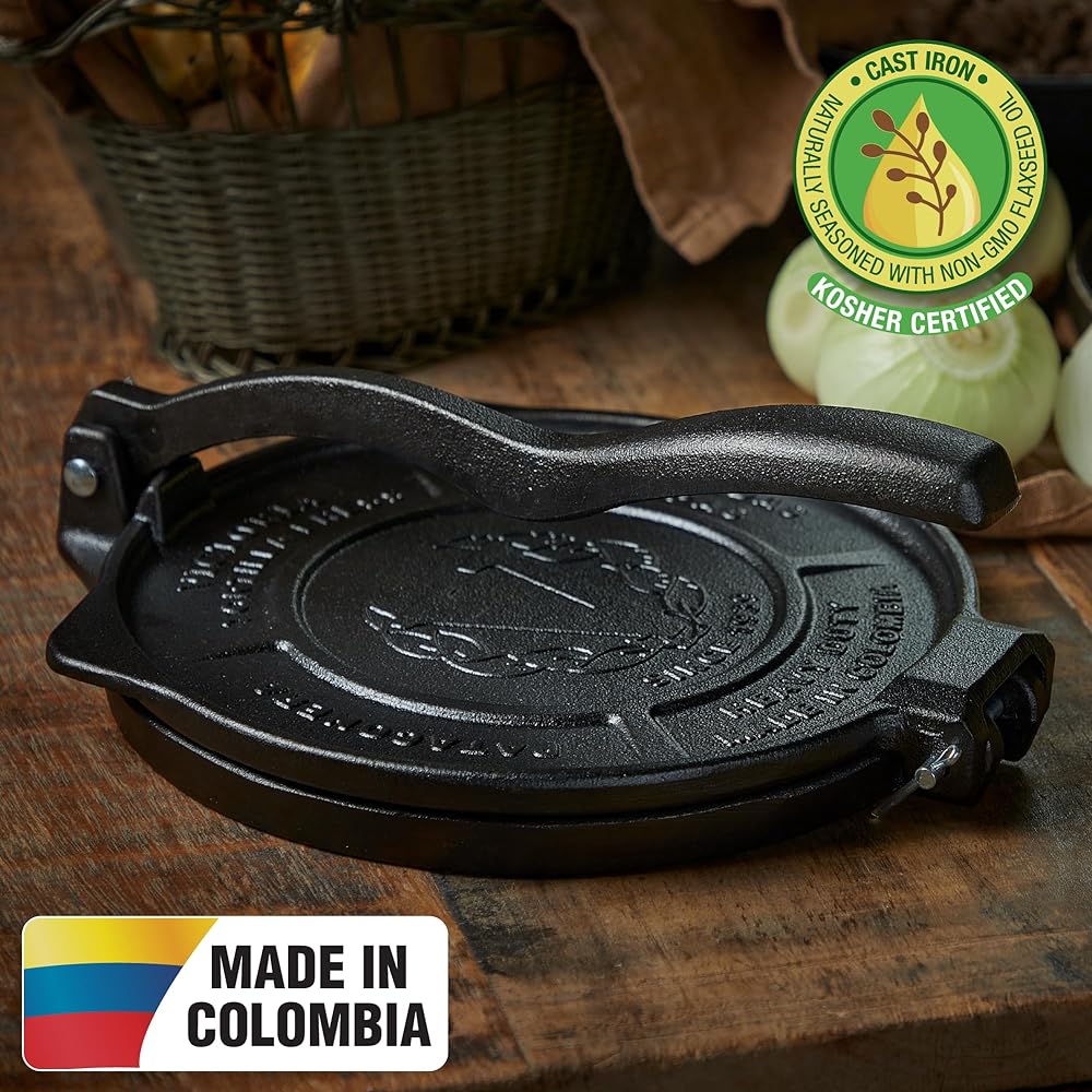 [VICTORIA] 8 inch tortilla press 20cm cast iron [Genuine Japanese product]