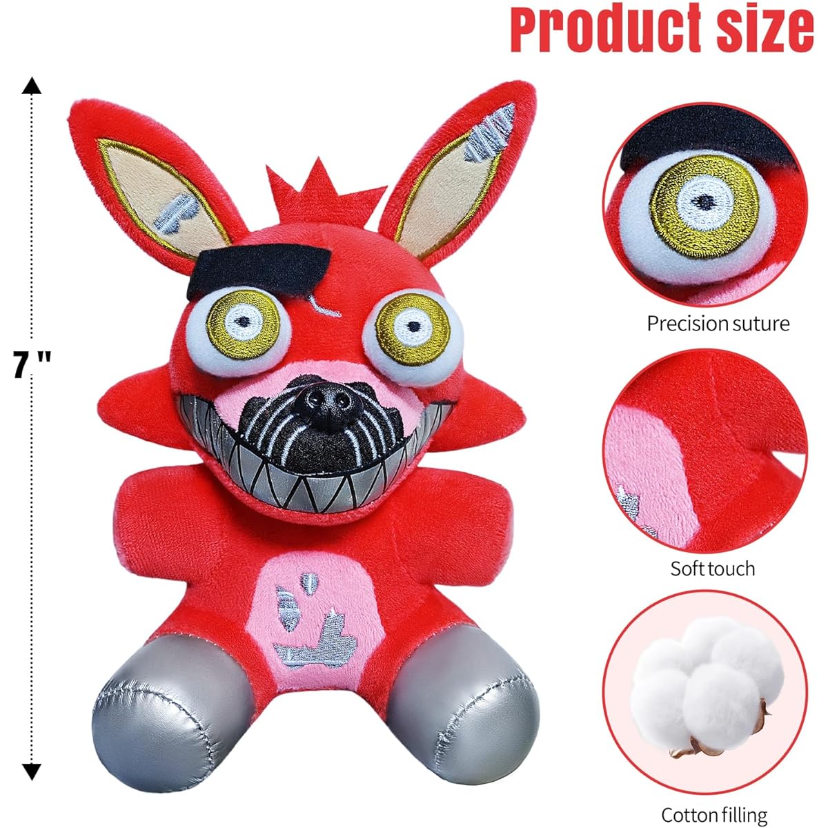 Ciubaga Plush Figure Toy Set Gifts for Gaming Fans, 7" Plush Figures for Boys and Girls, Christmas, Halloween, Birthday Gifts, Decorative Collectibles for Kids and Adults (Set of 3)