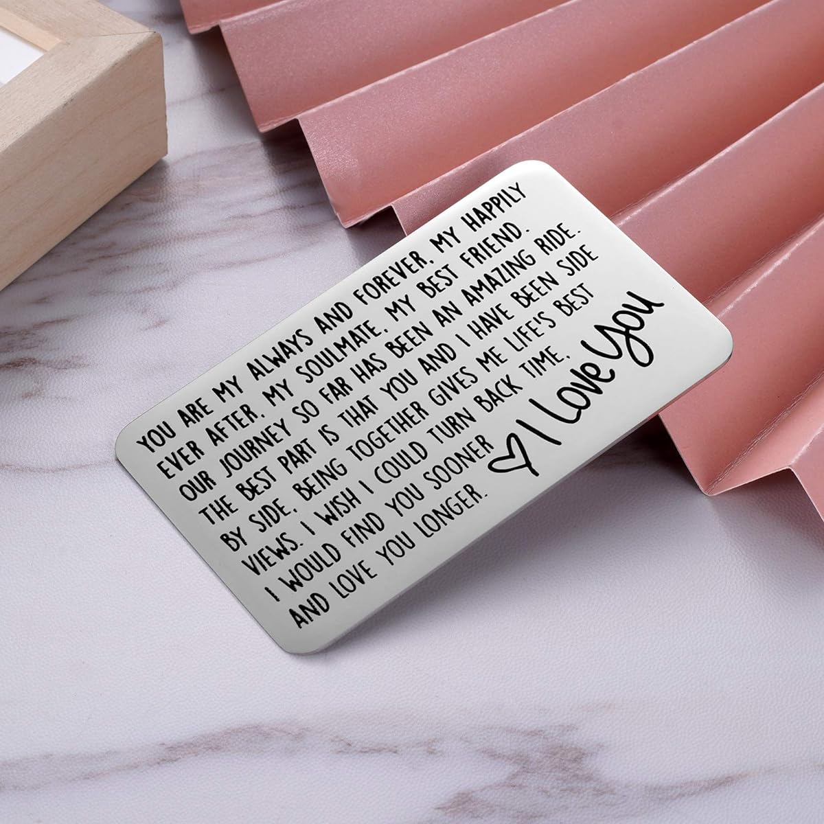 Love Note Wallet Card Boyfriend Husband Girlfriend Wife Anniversary Card Spouse Gift Long Distance Couple Gift Birthday Valentine's Day