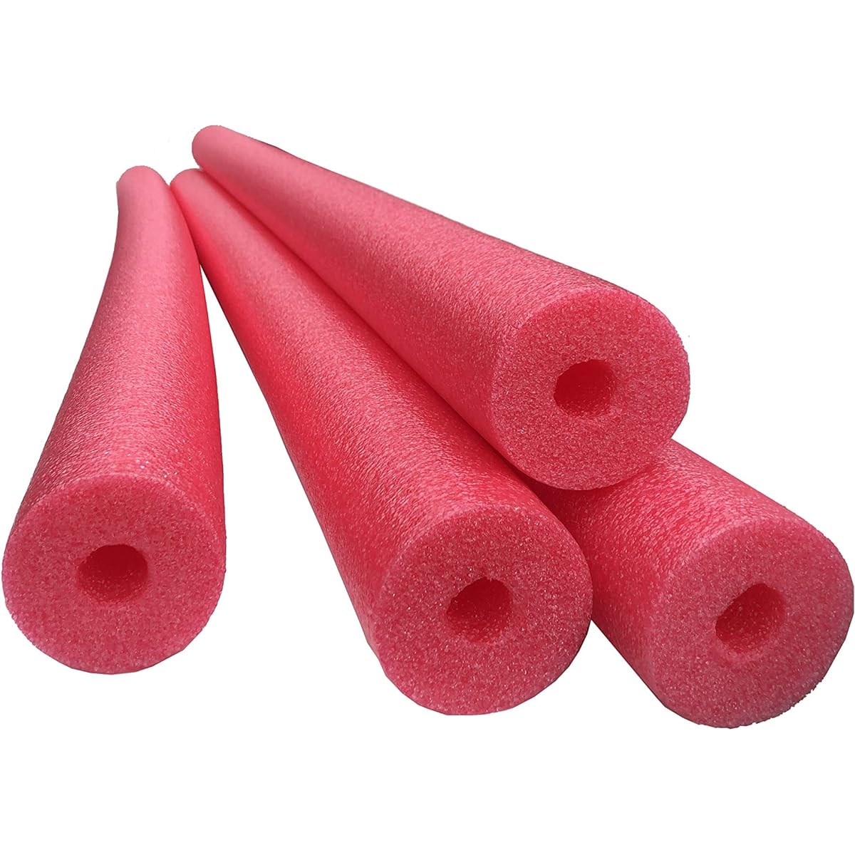 Flex Connex Jumbo 60" x 3.5" Jumbo Swimming Pool Noodle Foam Multipurpose 4 Pack Red