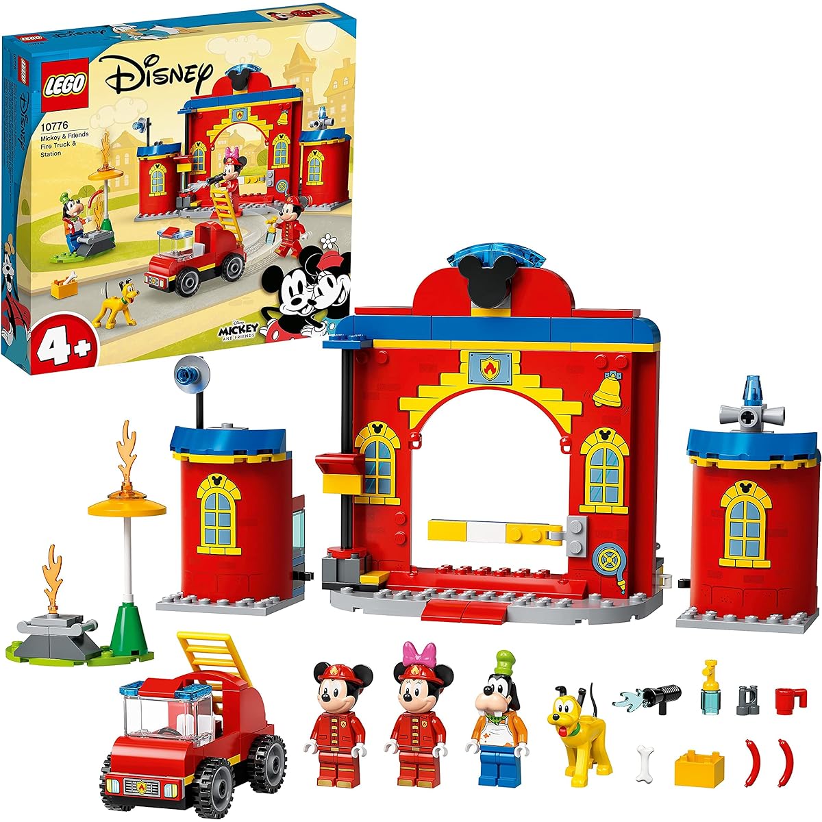 LEGO Mickey & Friends Mickey & Friends Fire Station 10776 Toy Blocks Gift Fire Station Rescue Animals Boys Girls Ages 4 and up