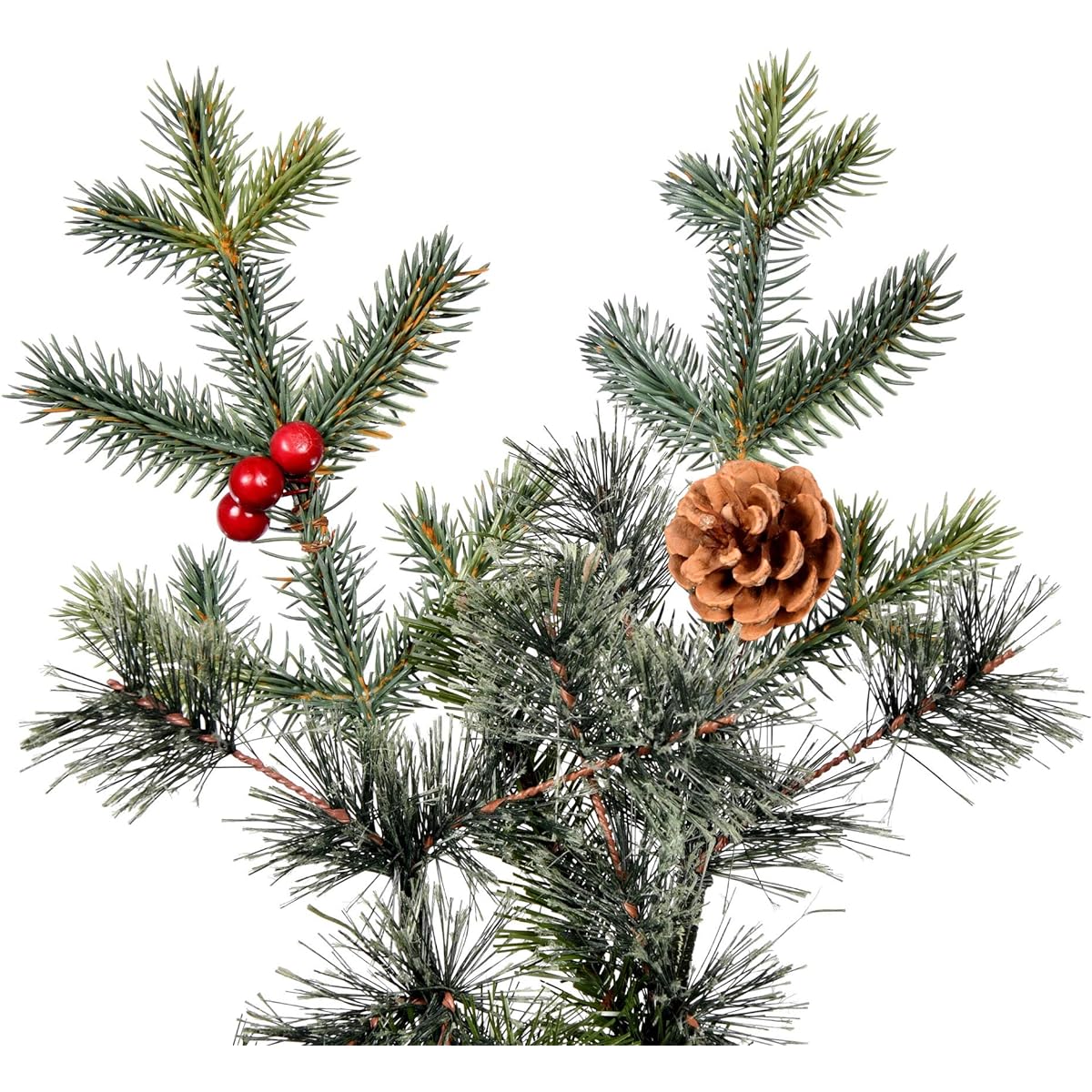 Vickerman 5' Potted Timberline Pine Artificial Christmas Tree No Lights - Artificial Timberline Pine Christmas Tree - Seasonal Indoor Decor