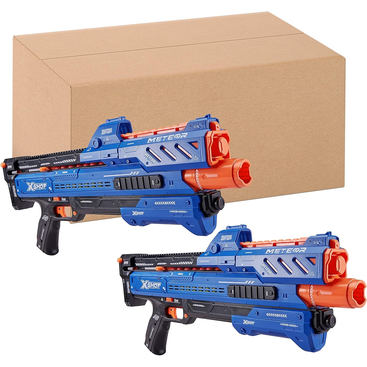 X-Shot Chaos Orbit Dart Ball Blaster (100 Rounds) - Double Blaster Pack Blue