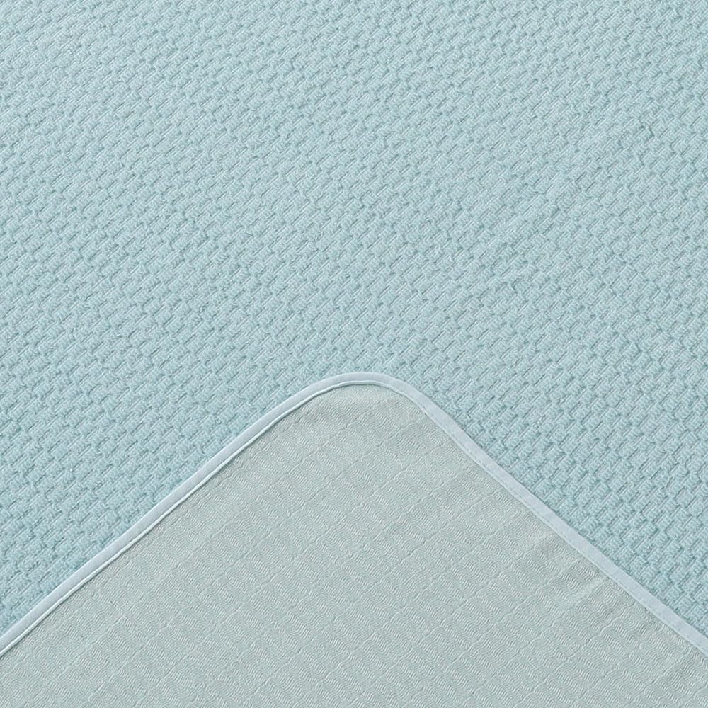 nishikawa [Nishikawa] Gauze blanket, single washable, reversible, smooth gauze, uneven pile, smooth, made in Japan, turquoise blue FR08803001TB