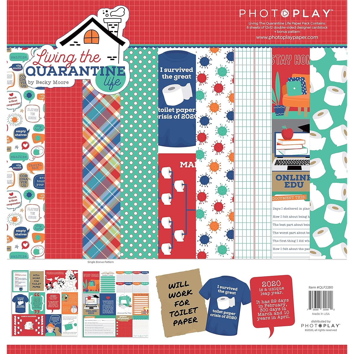 Colorplay COLL 12X12 パック Living The Quarantine Life 4 Des/2 Ea