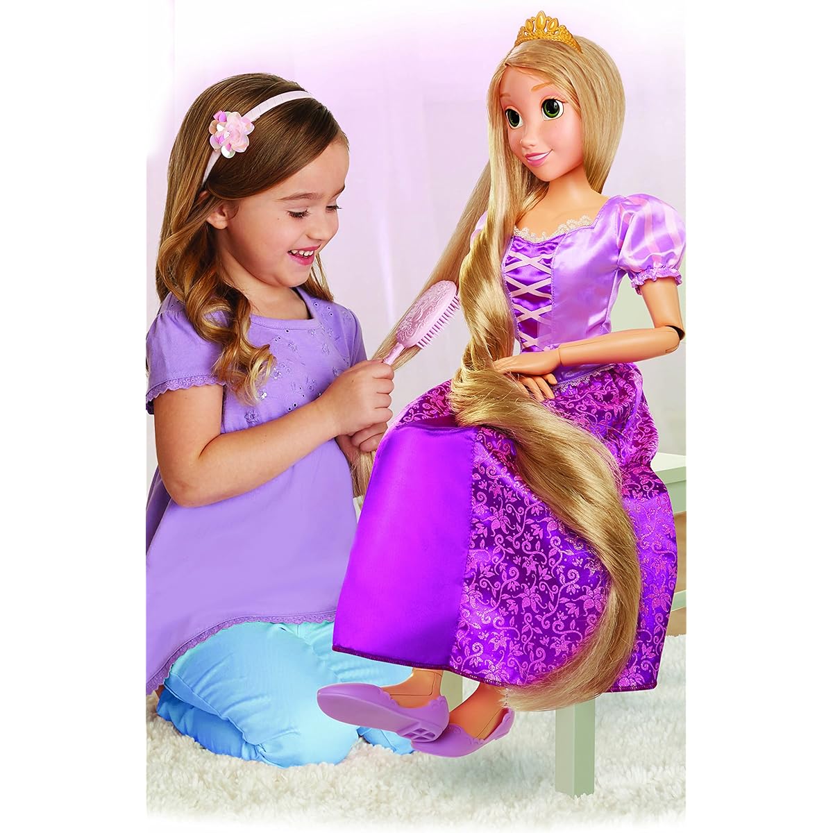 Disney Princess Rapunzel Doll 81cm Large Doll Fashion Cute Accessories