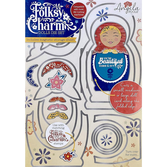Angela Poole Folksy Charm Die Set-Dolls -PFCDDS01