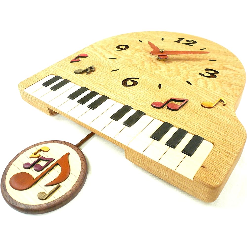 Asahikawa Furniture Kobo Pecker Piano Pendulum Clock PF-1