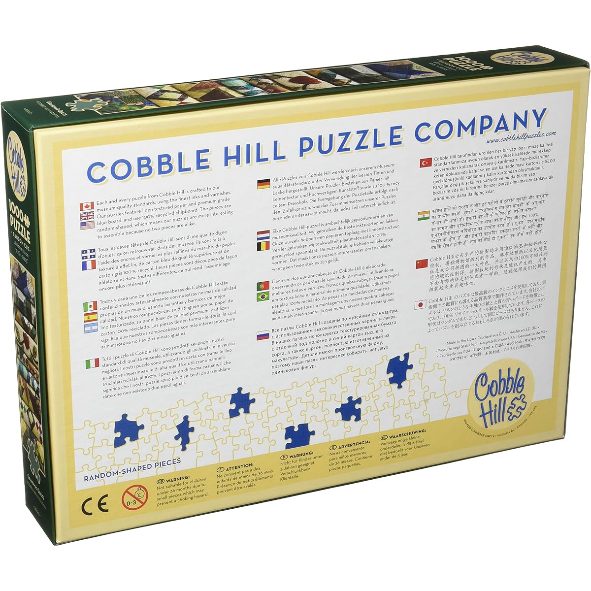 Cobblehill Puzzles 1000pc - Grandma's Quilts