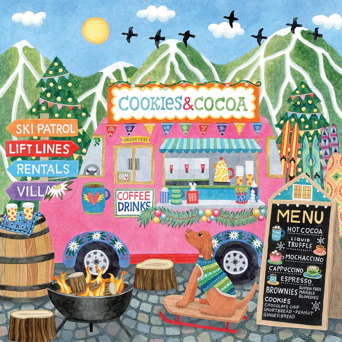 Ceaco - Food Truck - Festive Food Truck II - 500 Piece Jigsaw Puzzle