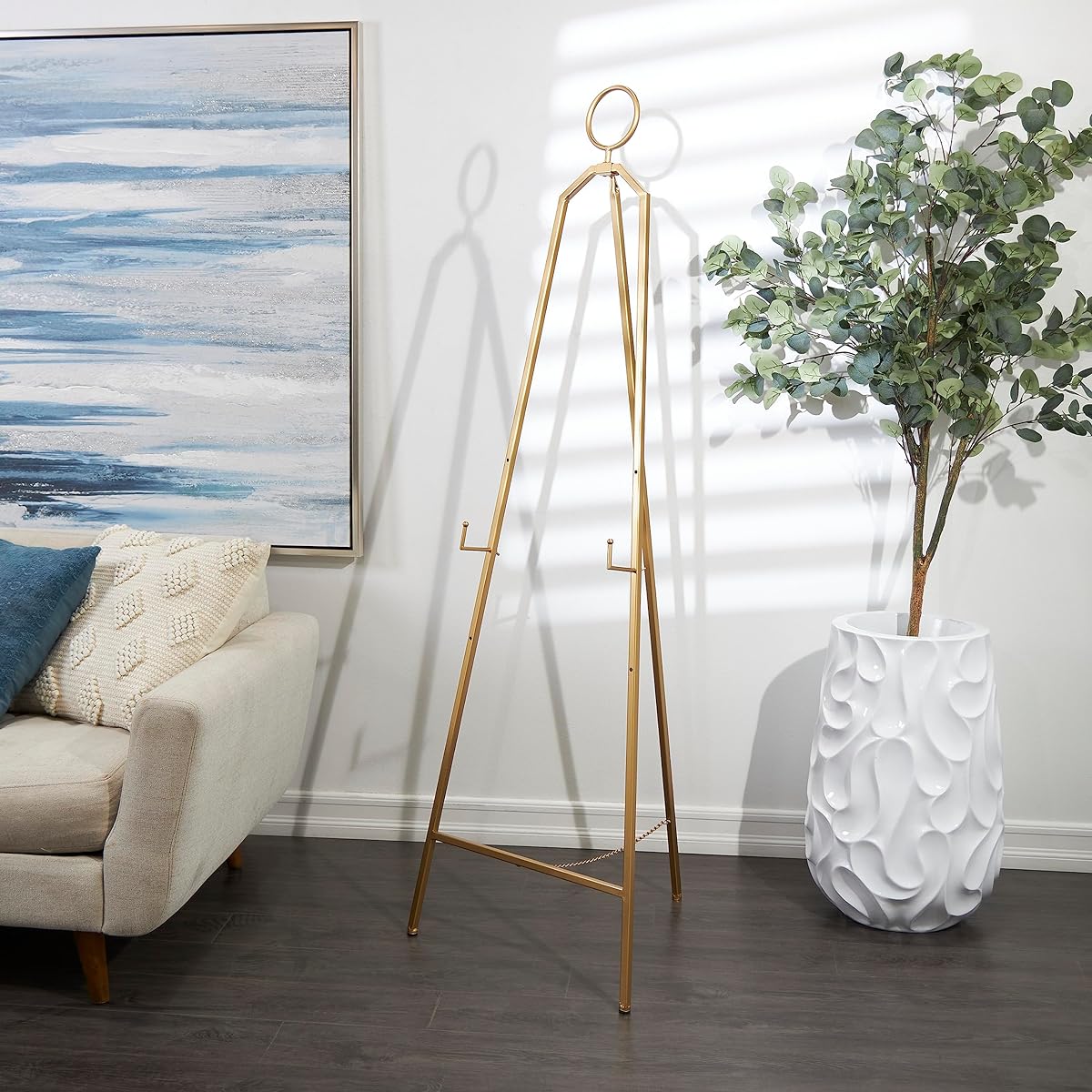 Deco 79 Easel 22" x 22" x 66" Gold