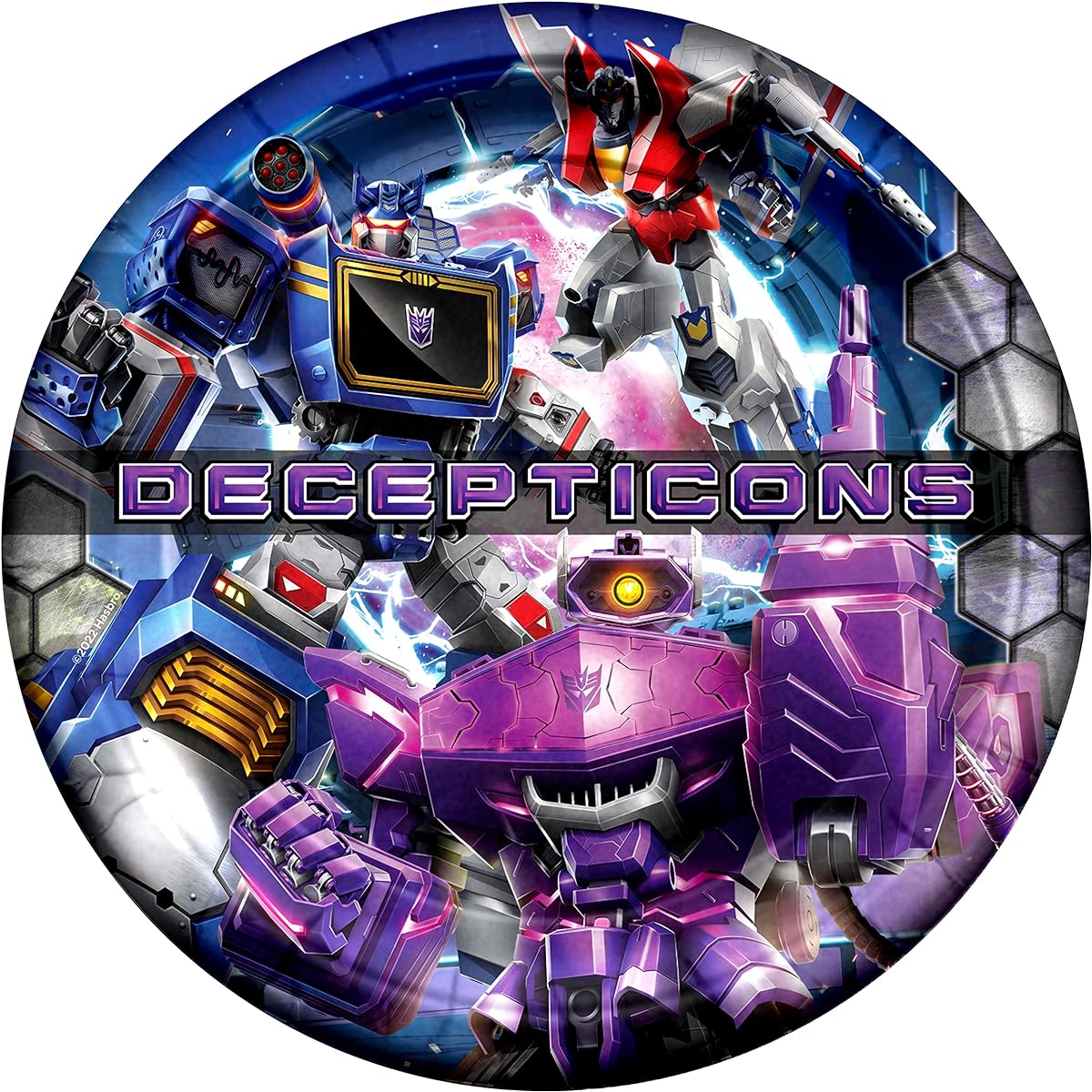 Treasures Gifted 24 Transformers Plates - 9" Transformers Party Plates Decepticons - Transformers Party Supplies - Transformers Birthday Party Supplies - Transformers Birthday Decorations
