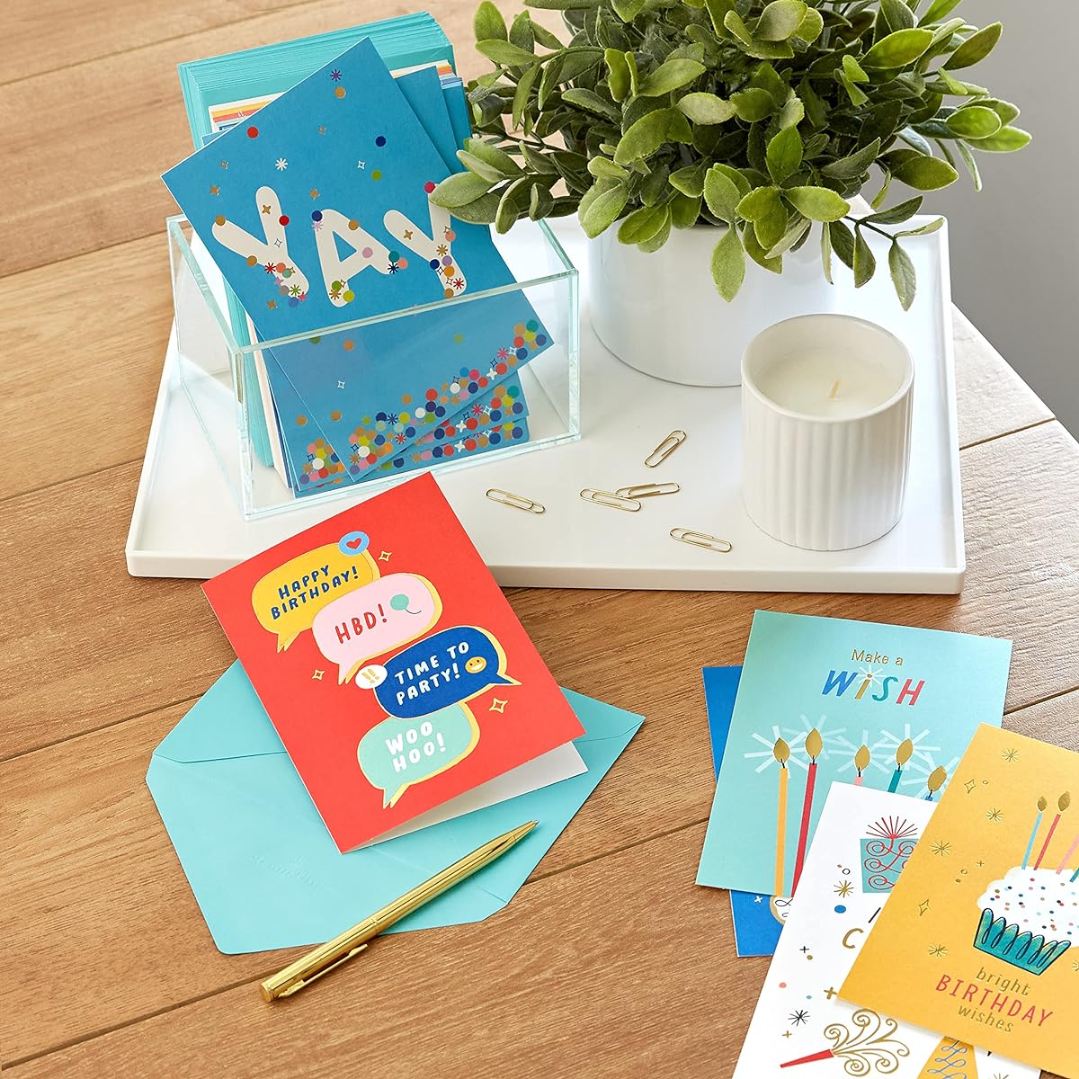 Hallmark Birthday Cards Assortment 36 Cards with Envelopes (Bright Birthday Wishes)