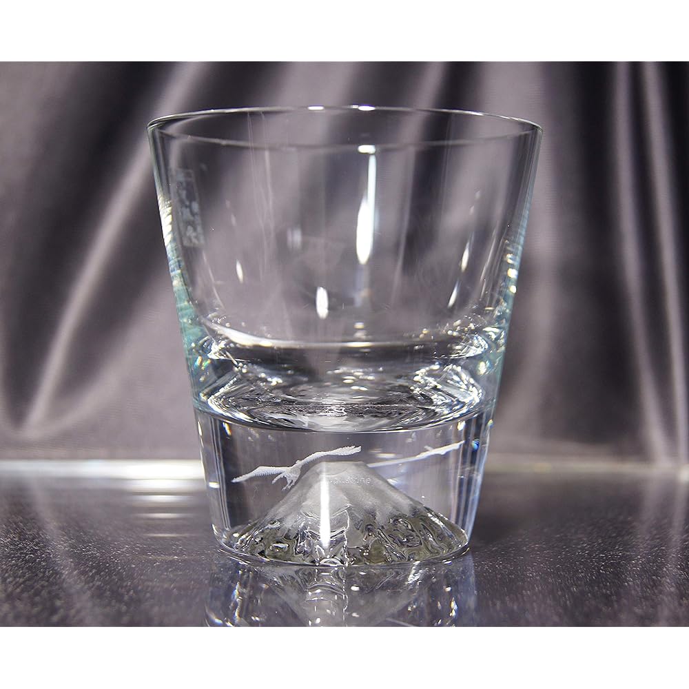 Mt.Fuji glass [3D internal engraving/Patent No. 6083006] Mt.Fuji rock glass Kappa stone Crane and airplane [Tajima Glass x CTI] Made in Japan Celebrations Gifts Anniversaries Entrance celebrations Employment celebrations