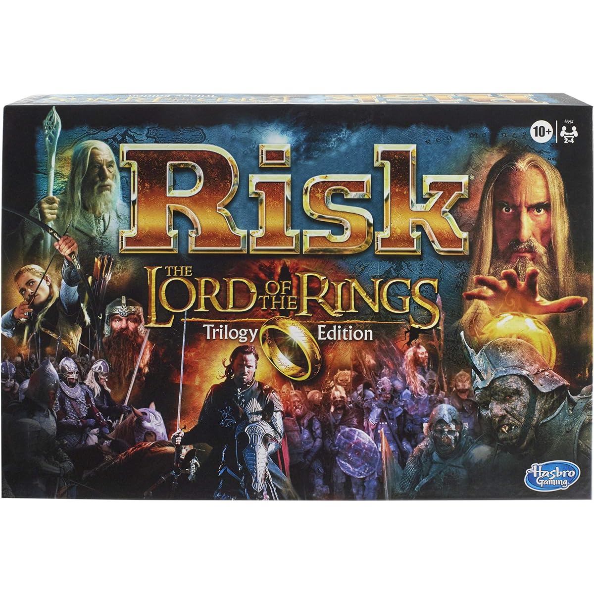 Hasbro Gaming Risk Lord of the Rings Trilogy Edition Strategy Family Board Game for Ages 10+, 2-4 Players ( Exclusive)