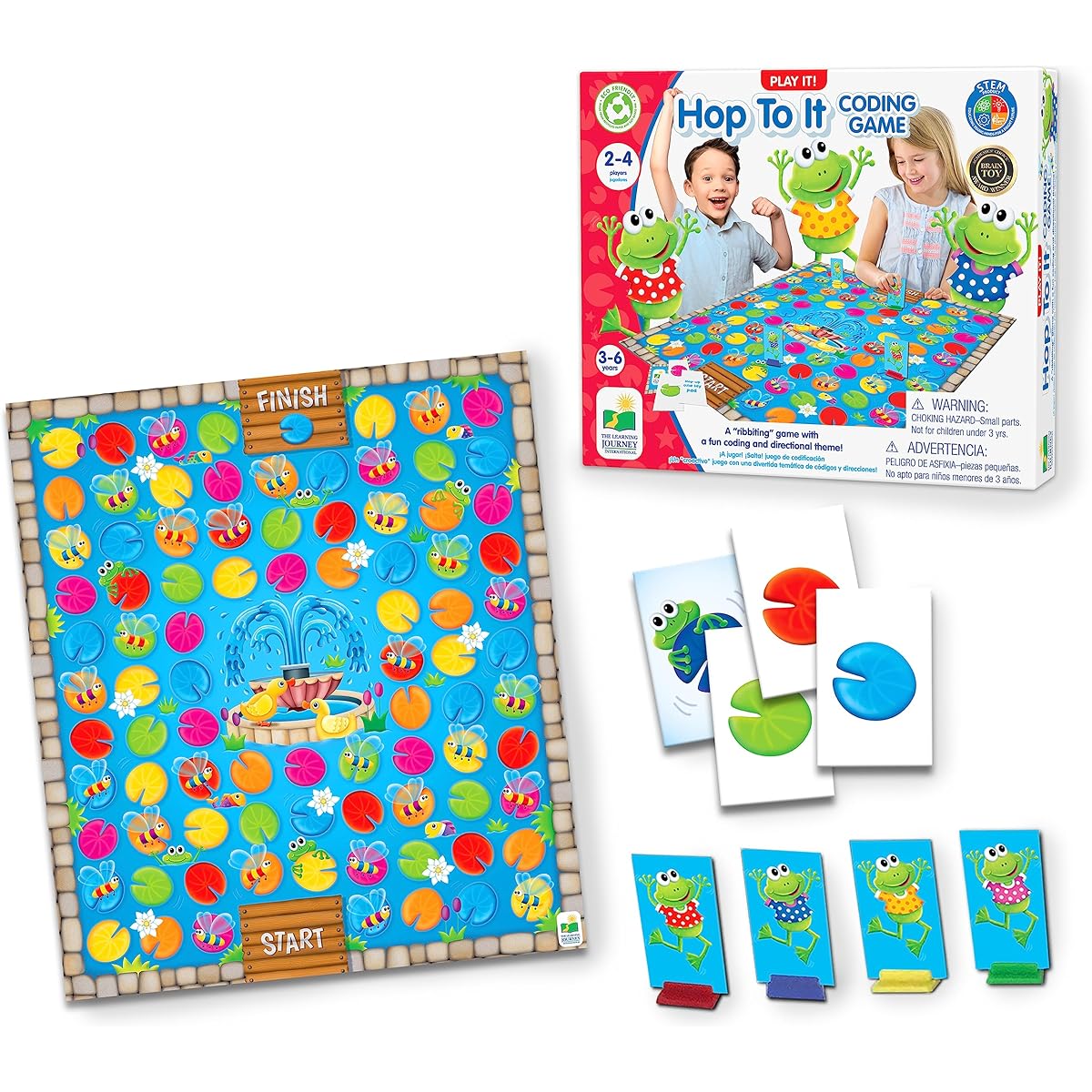 The Learning Journey: Play It! Game - Hop to It - Coding Game Ages 3+ - Award-Winning Toy